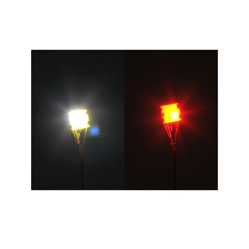 LED CMS 605 blanc ton chaud/rouge fils isolés Téflon