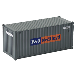 Container 20 pieds P&O Nedlloyd gris