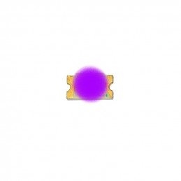Plaque de feu de heurtoir LED violette câblée