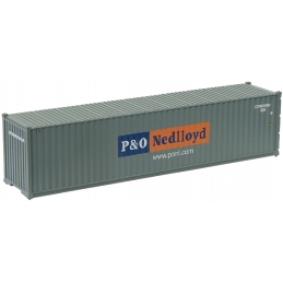Container 40 pieds P&O Nedlloyd gris